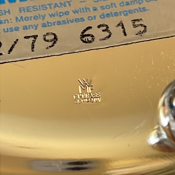 Ikora Germany EP Brass Dish silver plated three footed - Picture 7 of 9